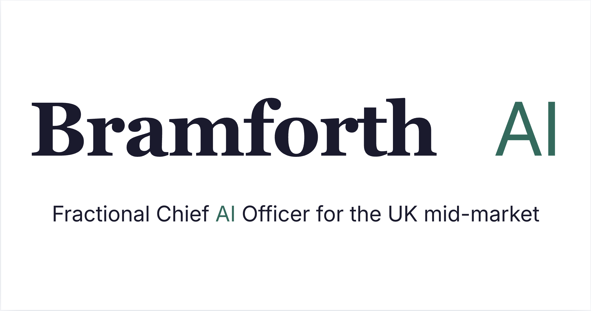 Bramforth AI - Fractional Chief AI Officer Services for Mid Size UK Companies
